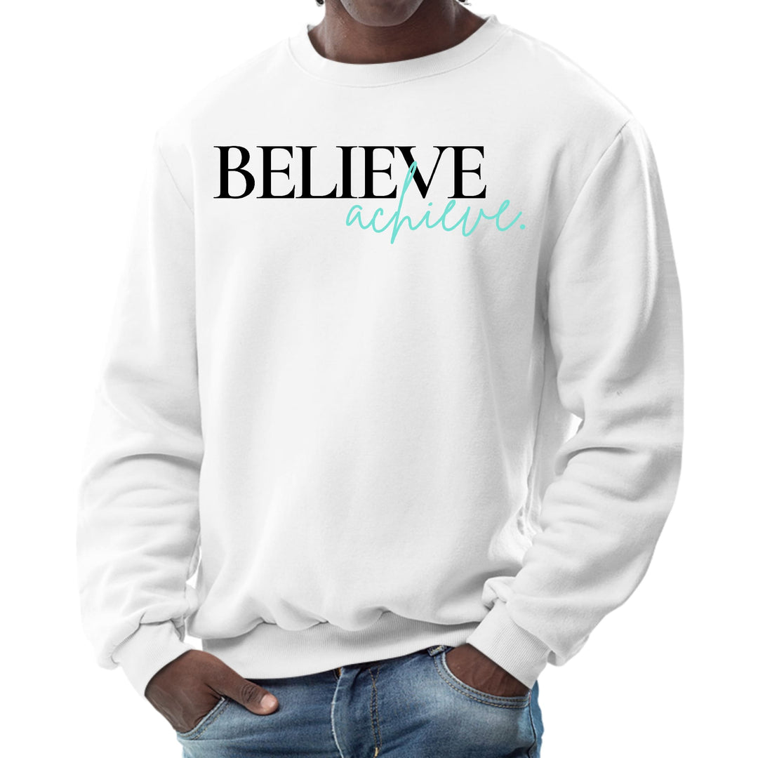 Mens Graphic Sweatshirt Believe and Achieve - Mens | Sweatshirts