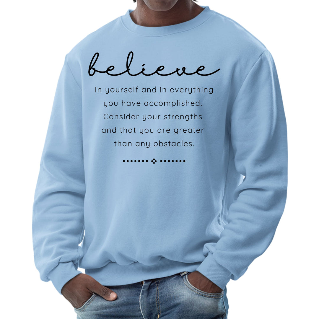 Mens Graphic Sweatshirt Believe in Yourself - Mens | Sweatshirts