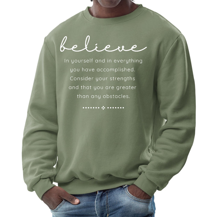 Mens Graphic Sweatshirt Believe in Yourself - Mens | Sweatshirts