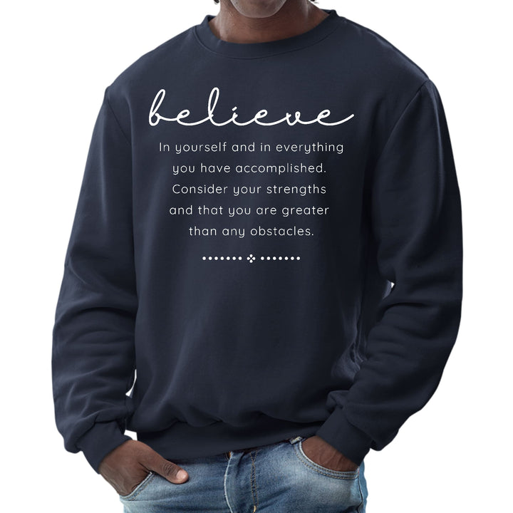 Mens Graphic Sweatshirt Believe in Yourself - Mens | Sweatshirts