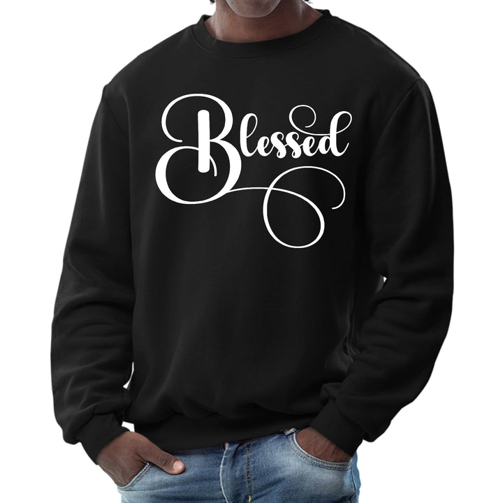 Mens Graphic Sweatshirt Blessed Graphic Illustration - Mens | Sweatshirts