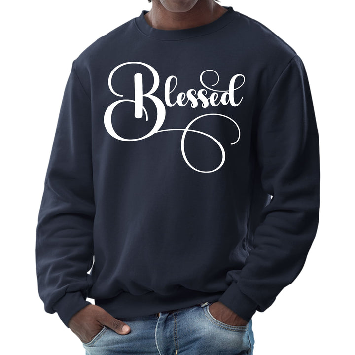 Mens Graphic Sweatshirt Blessed Graphic Illustration - Mens | Sweatshirts