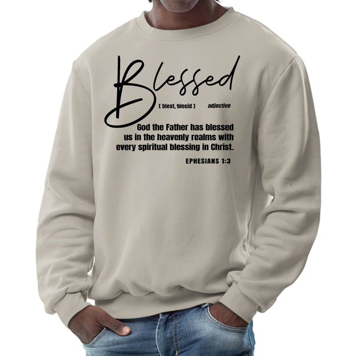 Mens Graphic Sweatshirt Blessed in Christ - Mens | Sweatshirts