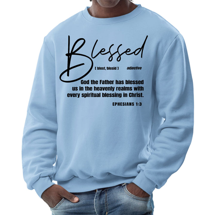 Mens Graphic Sweatshirt Blessed in Christ - Mens | Sweatshirts