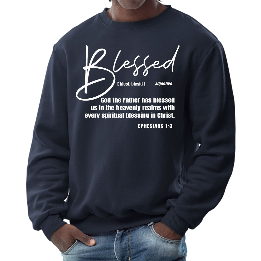 Mens Graphic Sweatshirt Blessed in Christ - Mens | Sweatshirts