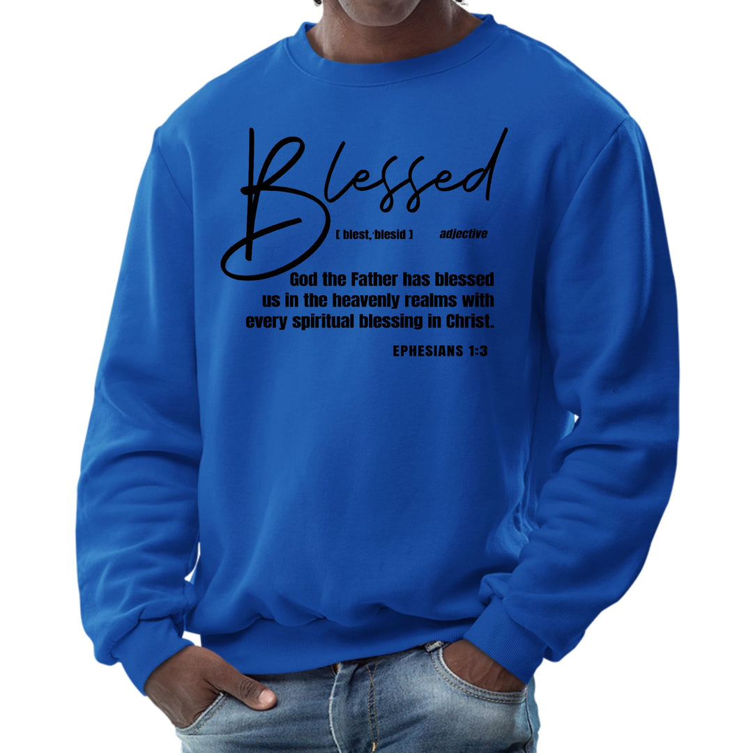 Mens Graphic Sweatshirt Blessed in Christ - Mens | Sweatshirts