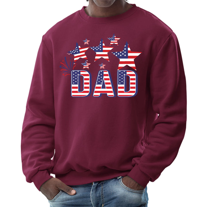 Mens Graphic Sweatshirt - Dad Independence Day 4th of July Celebration - Mens