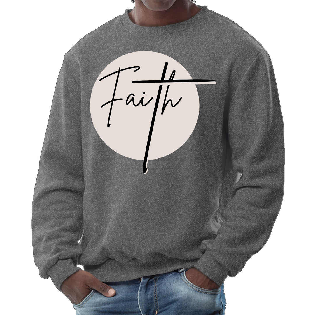 Mens Graphic Sweatshirt Faith Print - Mens | Sweatshirts