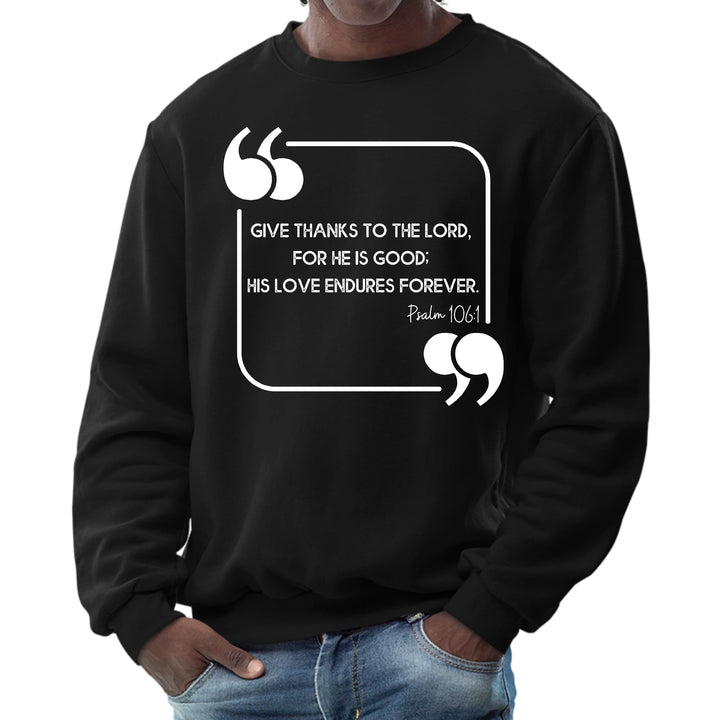 Mens Graphic Sweatshirt Give Thanks to the Lord - Mens | Sweatshirts