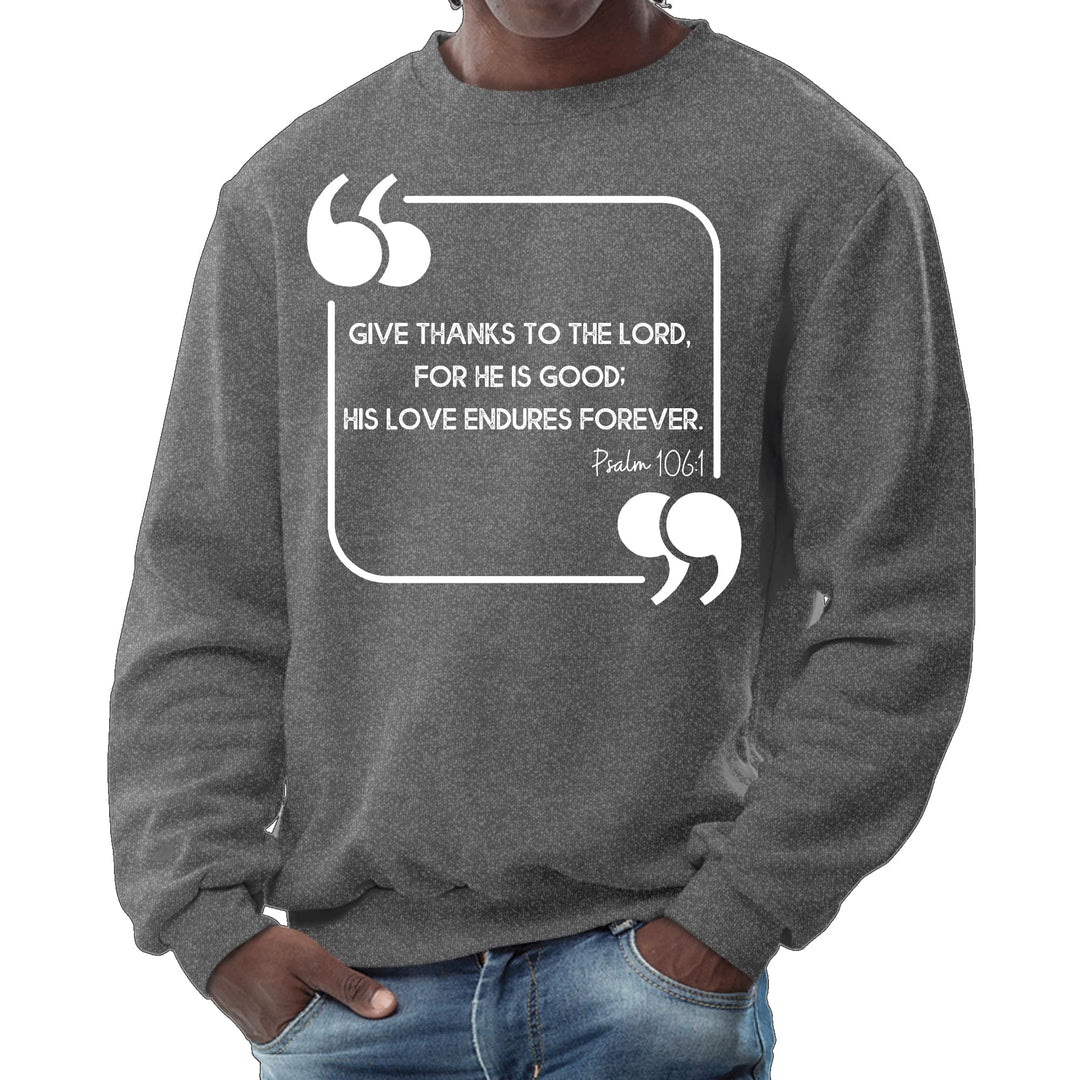 Mens Graphic Sweatshirt Give Thanks to the Lord - Mens | Sweatshirts