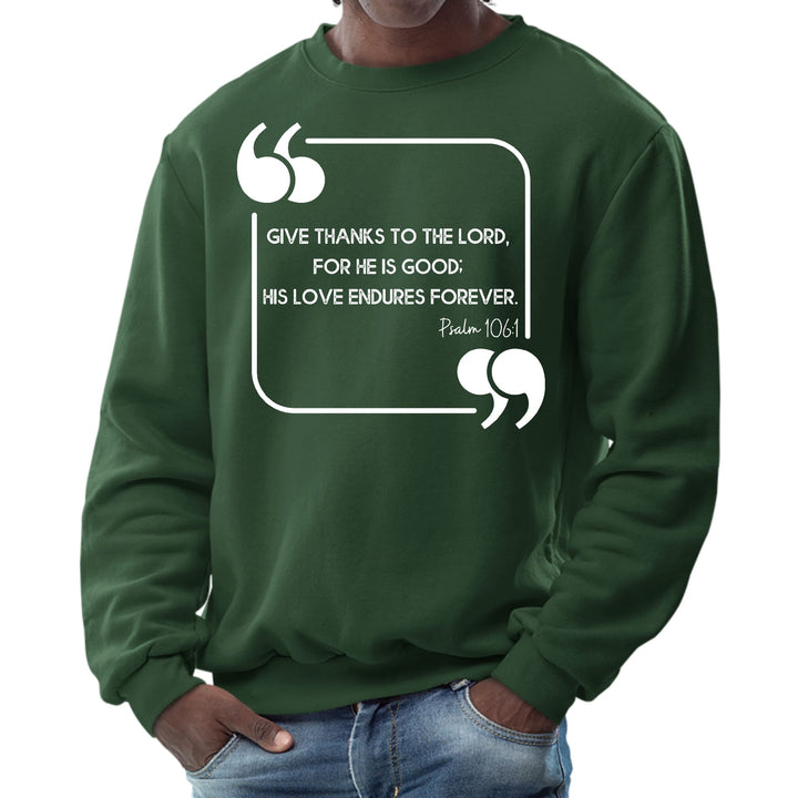 Mens Graphic Sweatshirt Give Thanks to the Lord - Mens | Sweatshirts