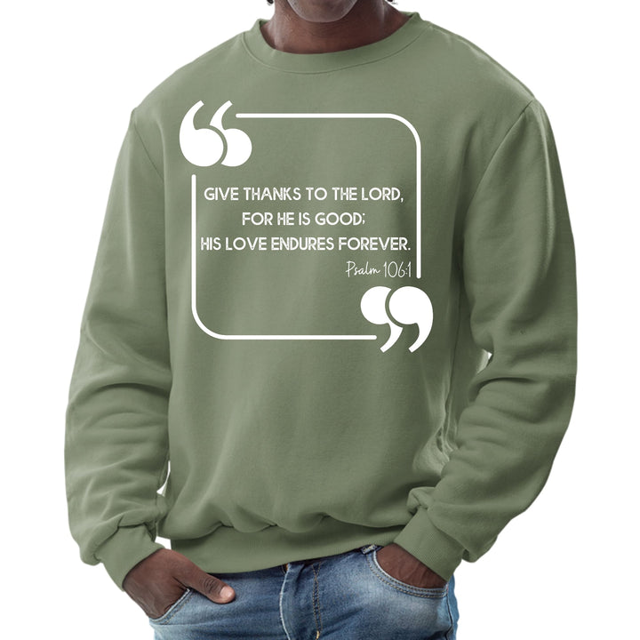 Mens Graphic Sweatshirt Give Thanks to the Lord - Mens | Sweatshirts