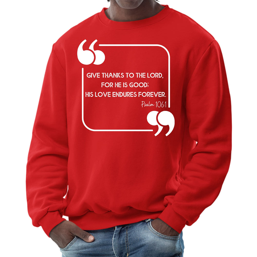 Mens Graphic Sweatshirt Give Thanks to the Lord - Mens | Sweatshirts