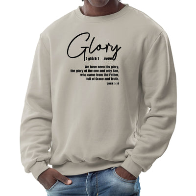 Mens Graphic Sweatshirt Glory - Christian Inspiration Black | Sweatshirts