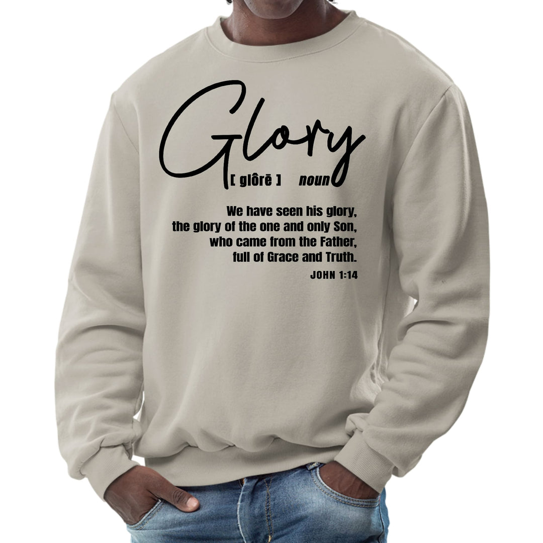 Mens Graphic Sweatshirt Glory - Christian Inspiration Black - Mens | Sweatshirts