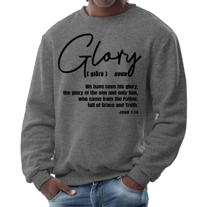 Mens Graphic Sweatshirt Glory - Christian Inspiration Black - Mens | Sweatshirts