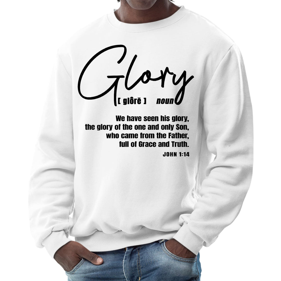 Mens Graphic Sweatshirt Glory - Christian Inspiration Black - Mens | Sweatshirts