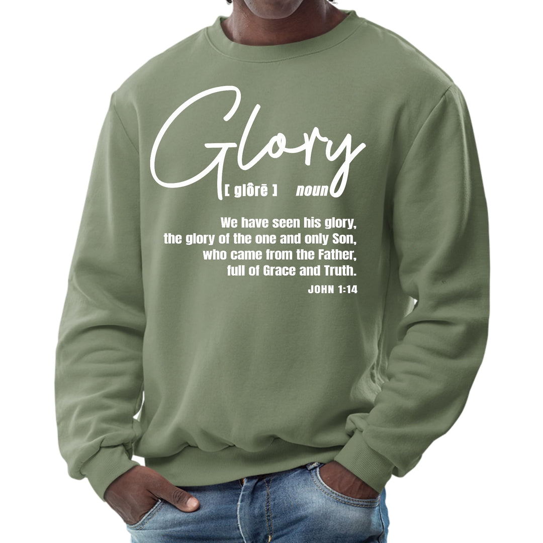 Mens Graphic Sweatshirt Glory - Christian Inspiration - Mens | Sweatshirts