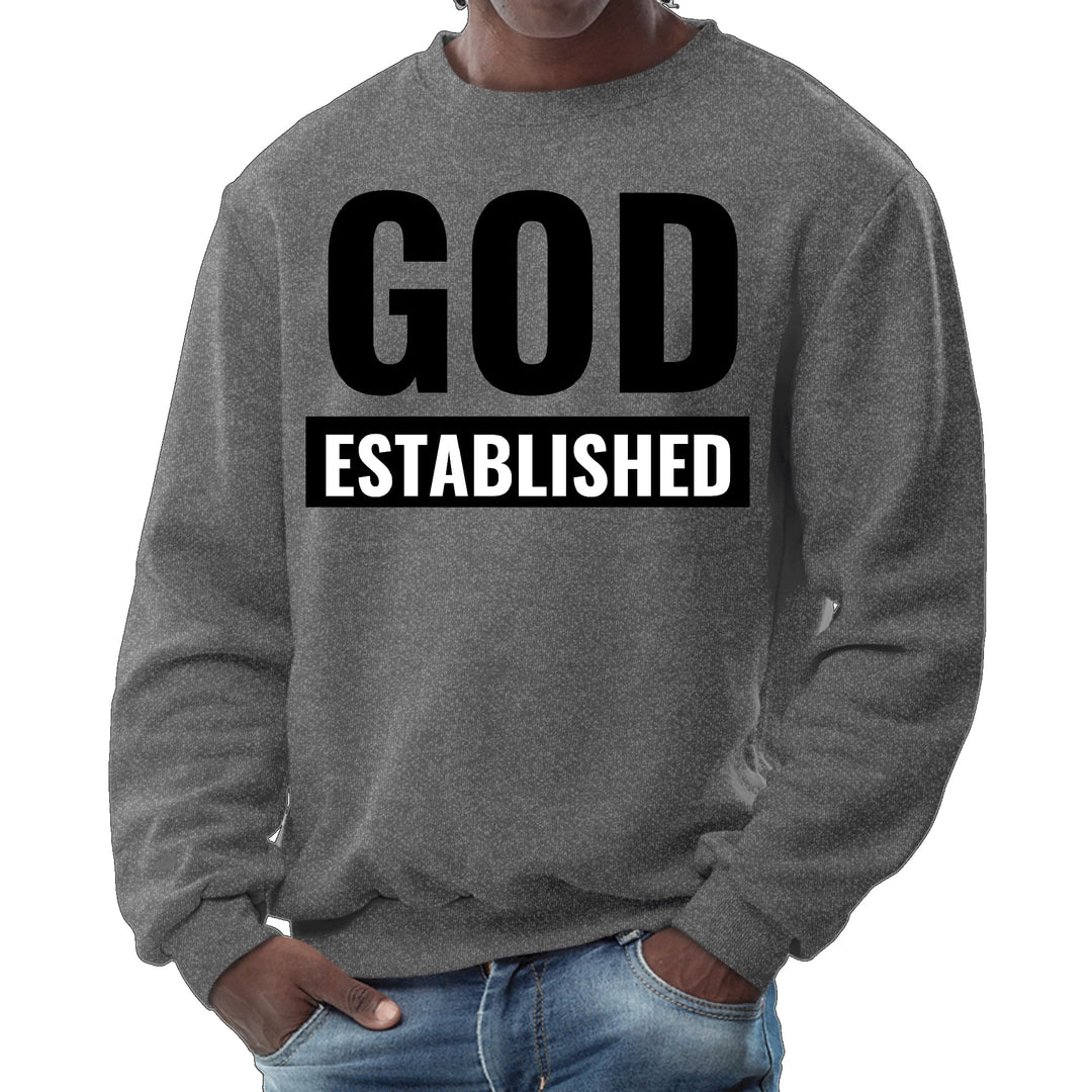 Mens Graphic Sweatshirt God Established - Mens | Sweatshirts