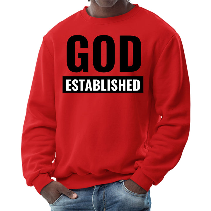 Mens Graphic Sweatshirt God Established - Mens | Sweatshirts