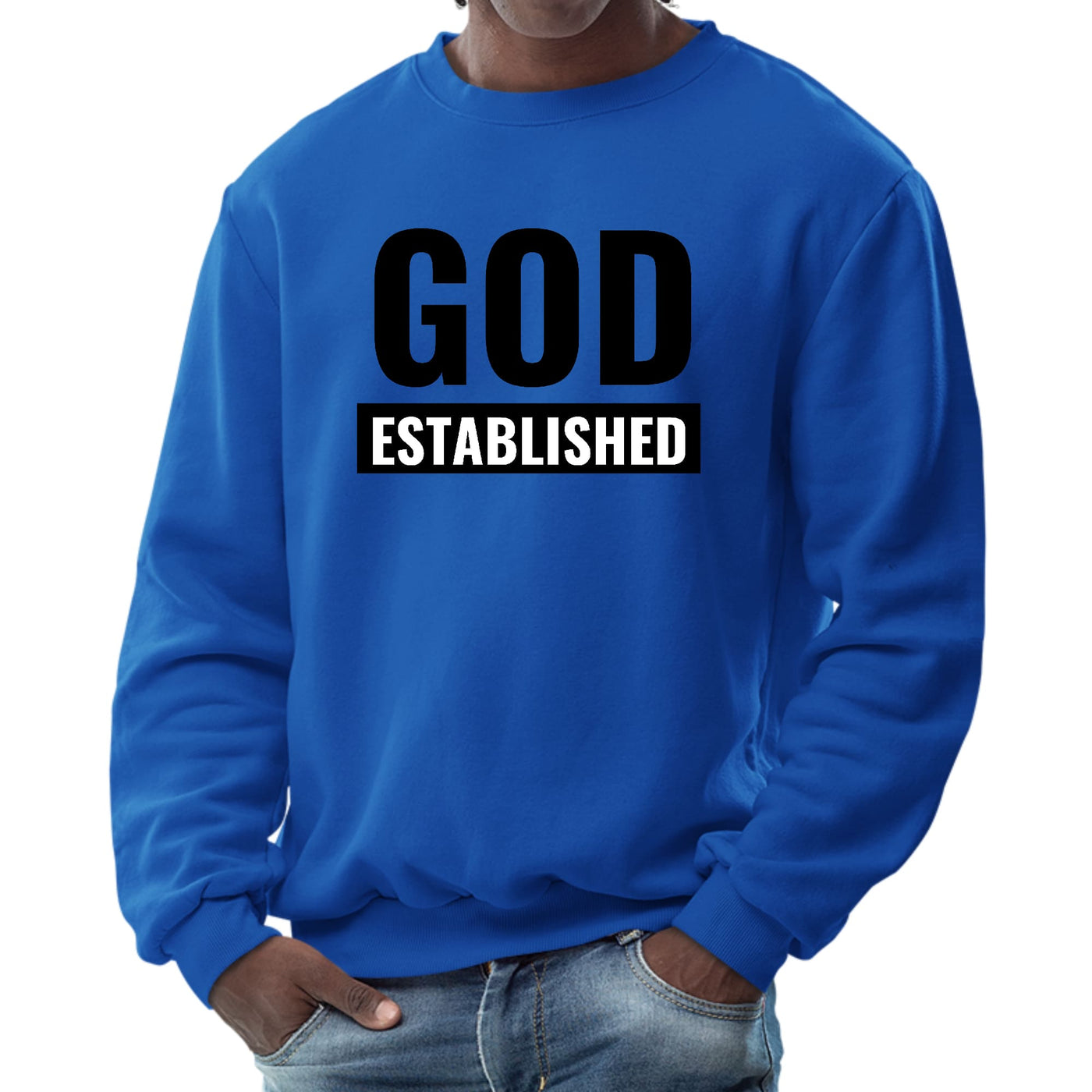 Mens Graphic Sweatshirt God Established - Mens | Sweatshirts