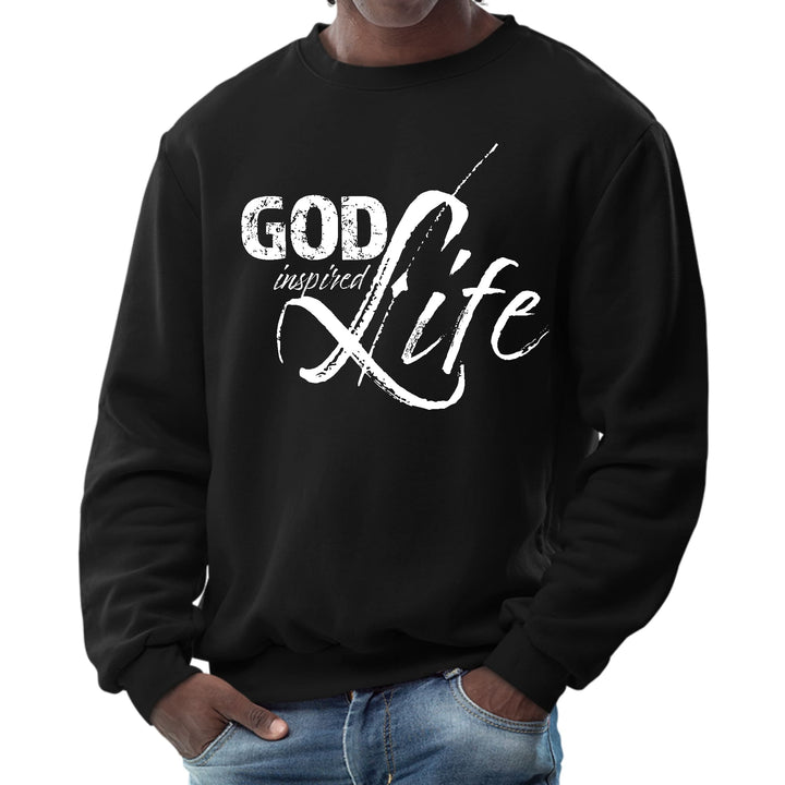 Mens Graphic Sweatshirt God Inspired Life - Mens | Sweatshirts