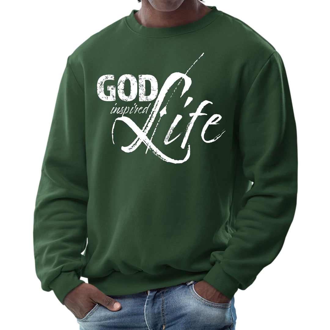 Mens Graphic Sweatshirt God Inspired Life - Mens | Sweatshirts