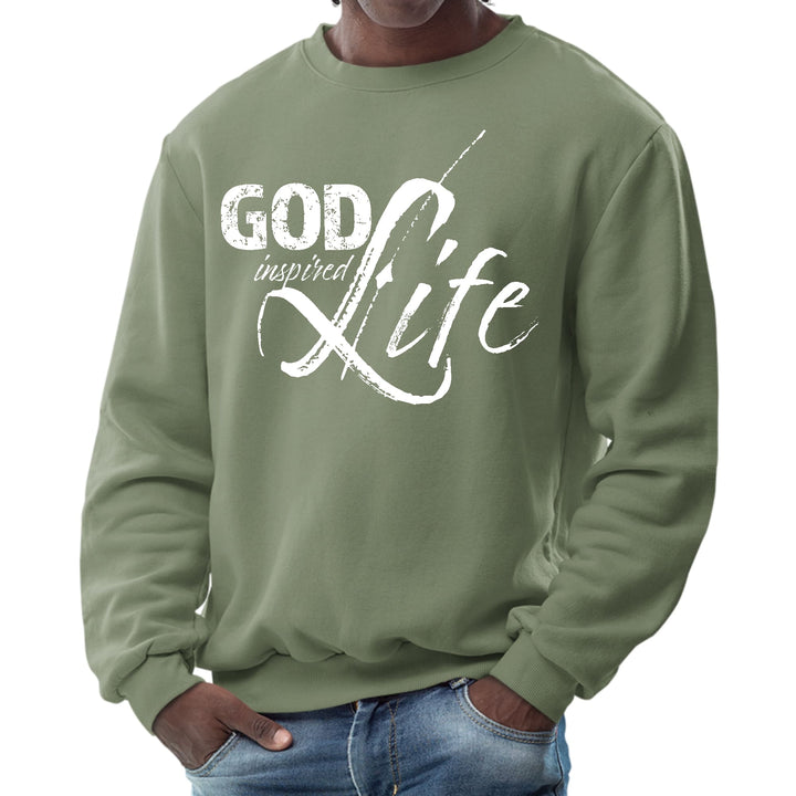 Mens Graphic Sweatshirt God Inspired Life - Mens | Sweatshirts