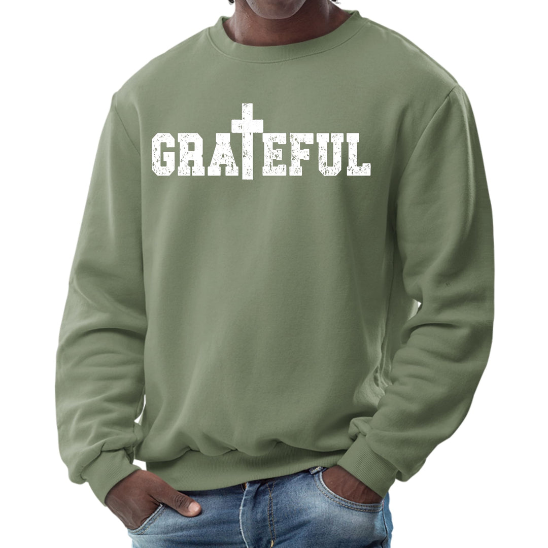 Mens Graphic Sweatshirt Grateful Print - Mens | Sweatshirts