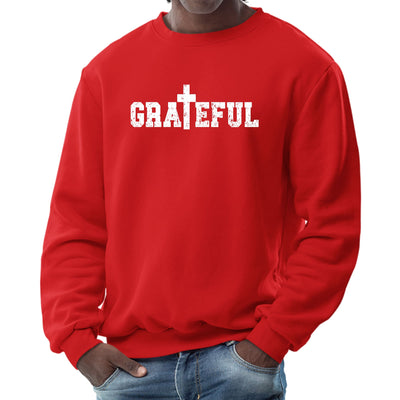 Mens Graphic Sweatshirt Grateful Print - Mens | Sweatshirts