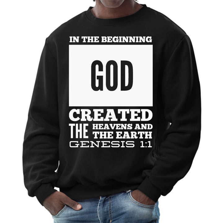 Mens Graphic Sweatshirt in the Beginning Print - Mens | Sweatshirts