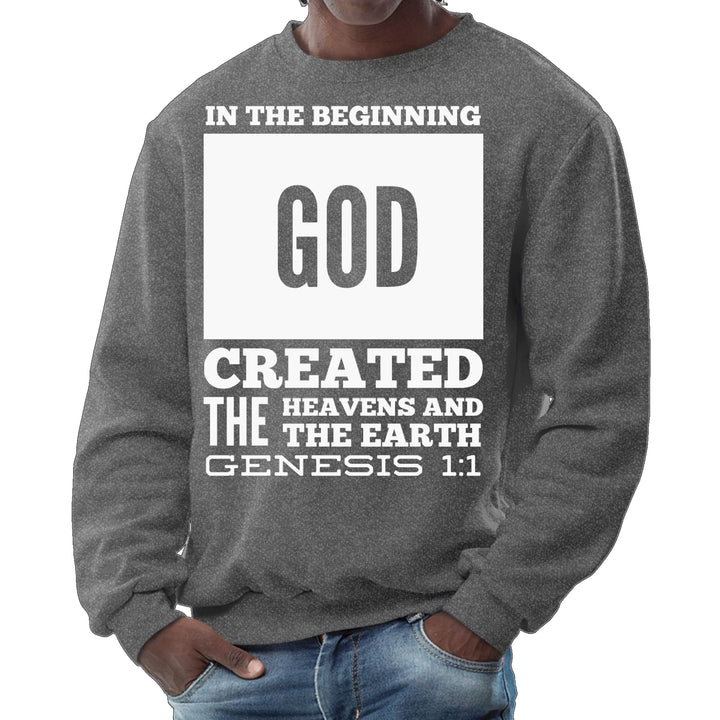 Mens Graphic Sweatshirt in the Beginning Print - Mens | Sweatshirts