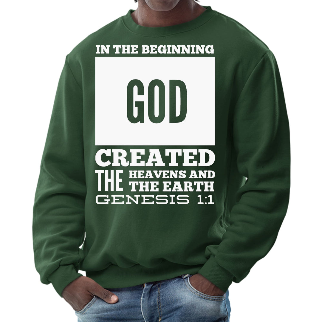 Mens Graphic Sweatshirt in the Beginning Print - Mens | Sweatshirts