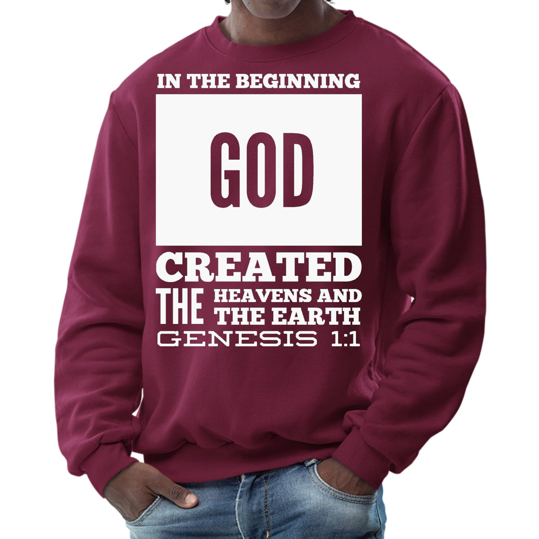 Mens Graphic Sweatshirt in the Beginning Print - Mens | Sweatshirts