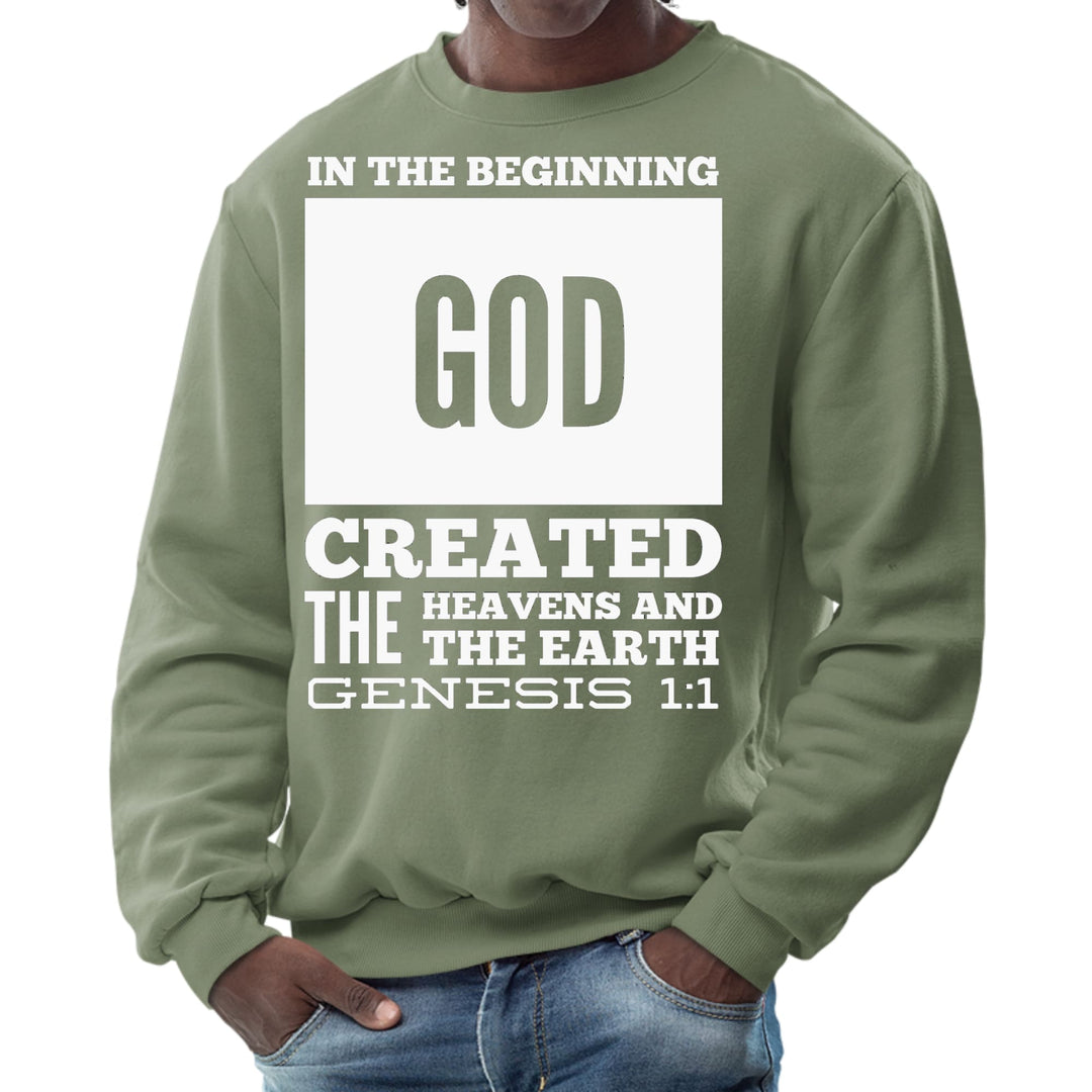 Mens Graphic Sweatshirt in the Beginning Print - Mens | Sweatshirts