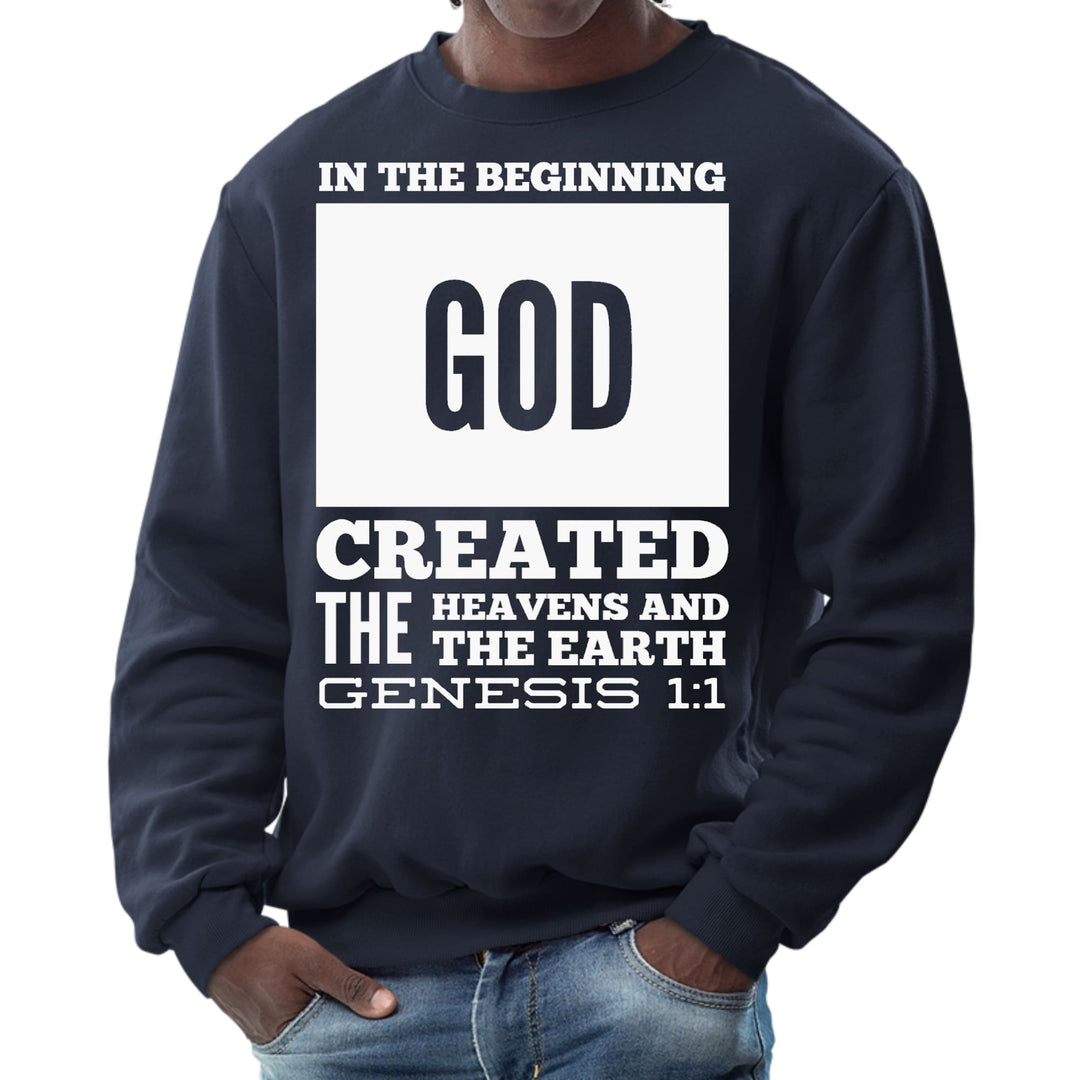 Mens Graphic Sweatshirt in the Beginning Print - Mens | Sweatshirts