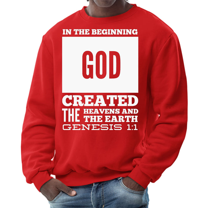 Mens Graphic Sweatshirt in the Beginning Print - Mens | Sweatshirts