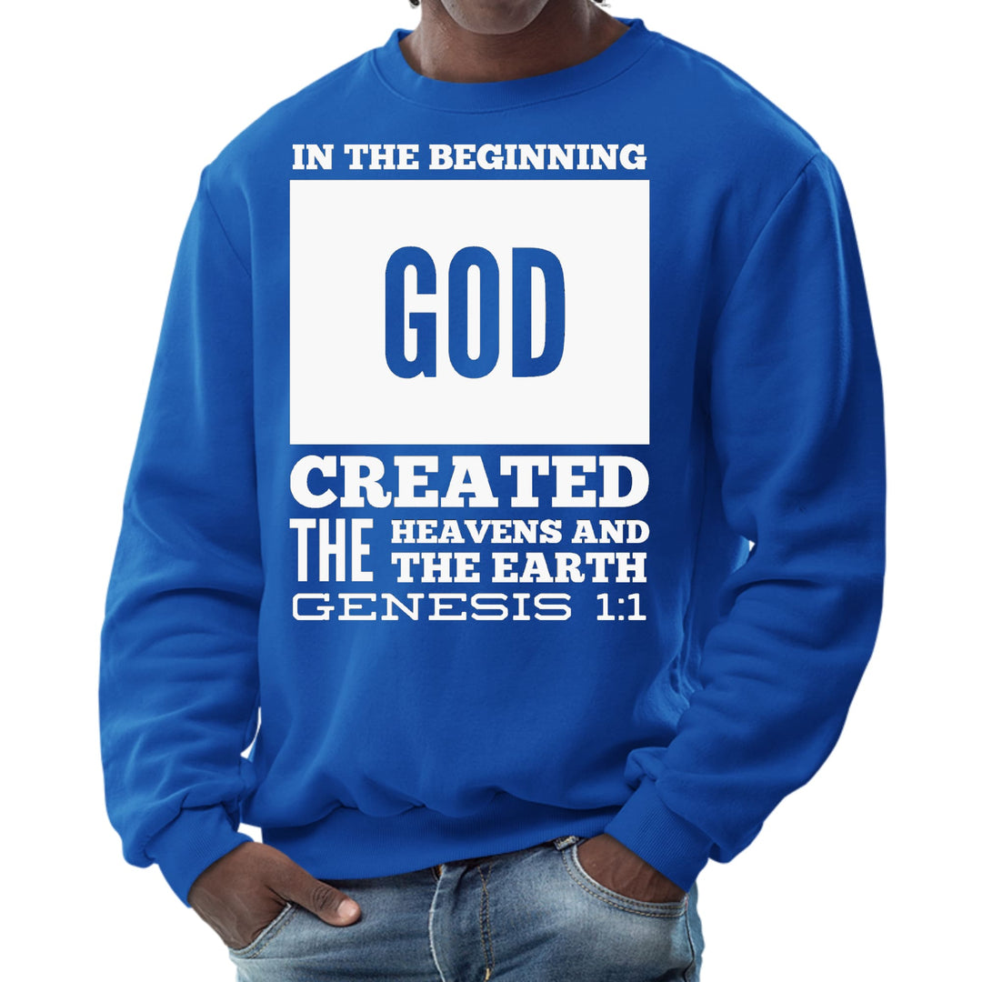 Mens Graphic Sweatshirt in the Beginning Print - Mens | Sweatshirts