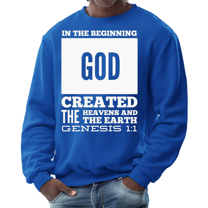 Mens Graphic Sweatshirt in the Beginning Print - Mens | Sweatshirts