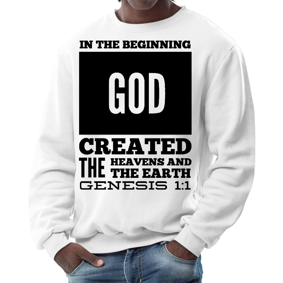 Mens Graphic Sweatshirt in the Beginning Print - Mens | Sweatshirts