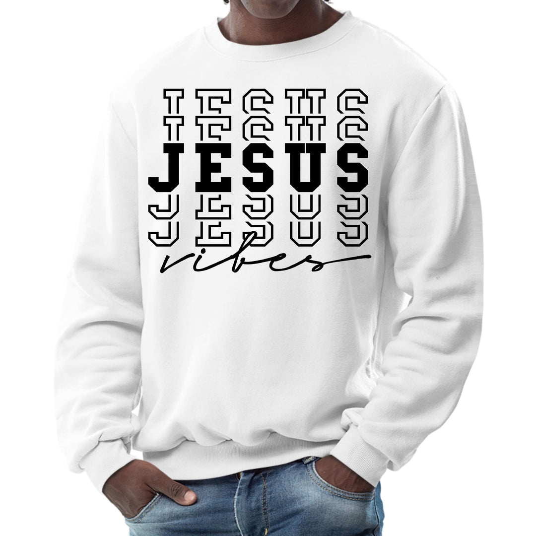 Mens Graphic Sweatshirt Jesus Vibes - Mens | Sweatshirts