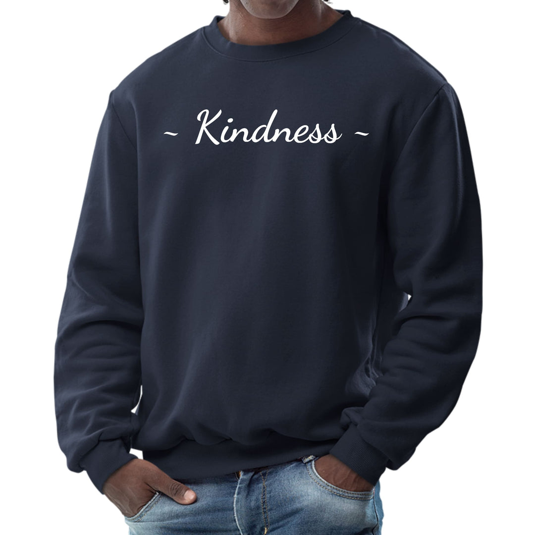 Mens Graphic Sweatshirt Kindness White Print - Mens | Sweatshirts