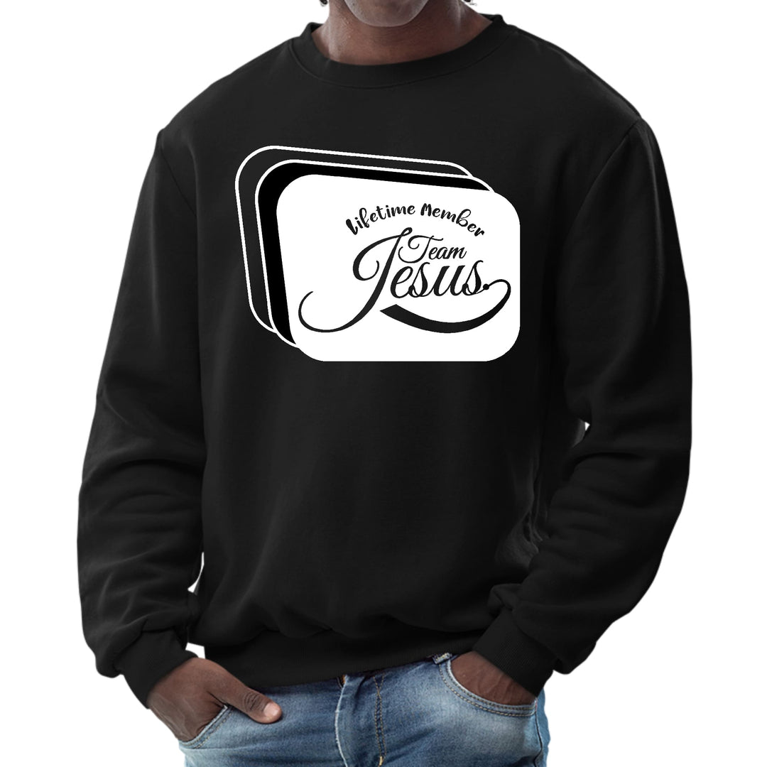 Mens Graphic Sweatshirt Lifetime Member Team Jesus - Mens | Sweatshirts