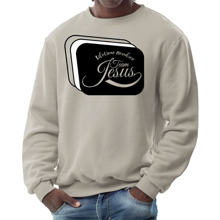 Mens Graphic Sweatshirt Lifetime Member Team Jesus - Mens | Sweatshirts