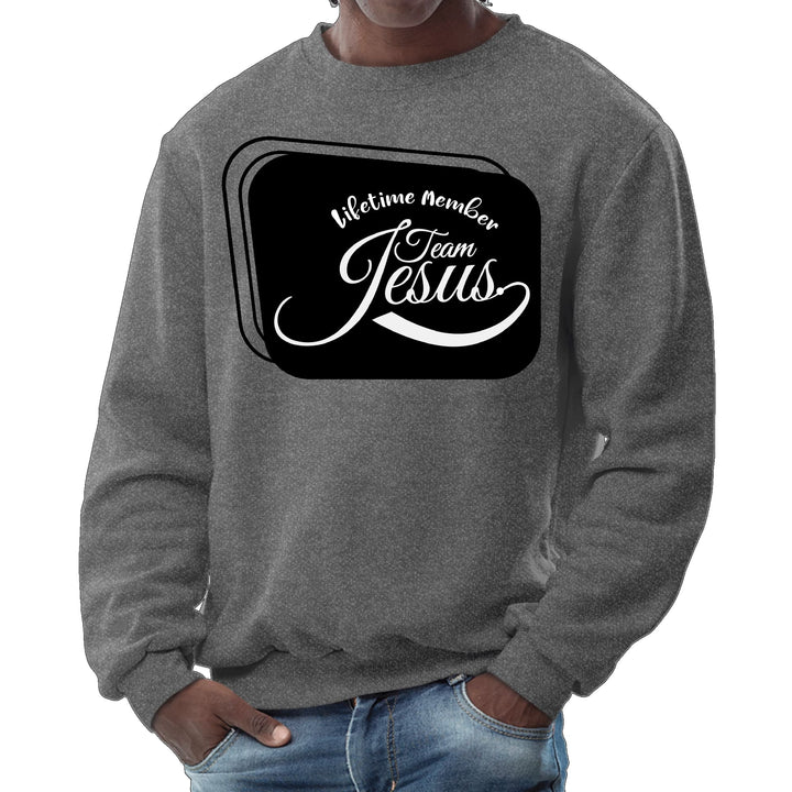 Mens Graphic Sweatshirt Lifetime Member Team Jesus - Mens | Sweatshirts