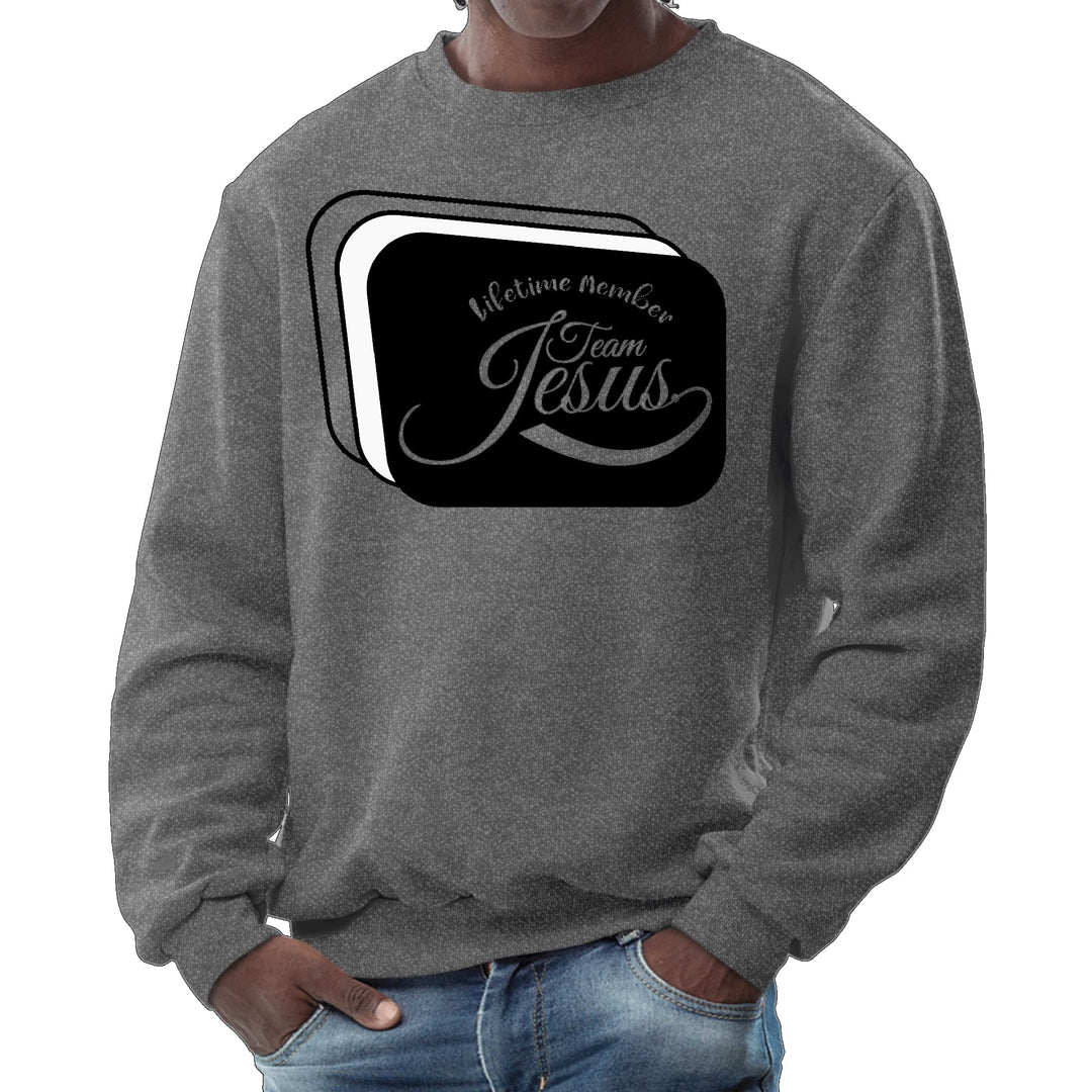 Mens Graphic Sweatshirt Lifetime Member Team Jesus - Mens | Sweatshirts