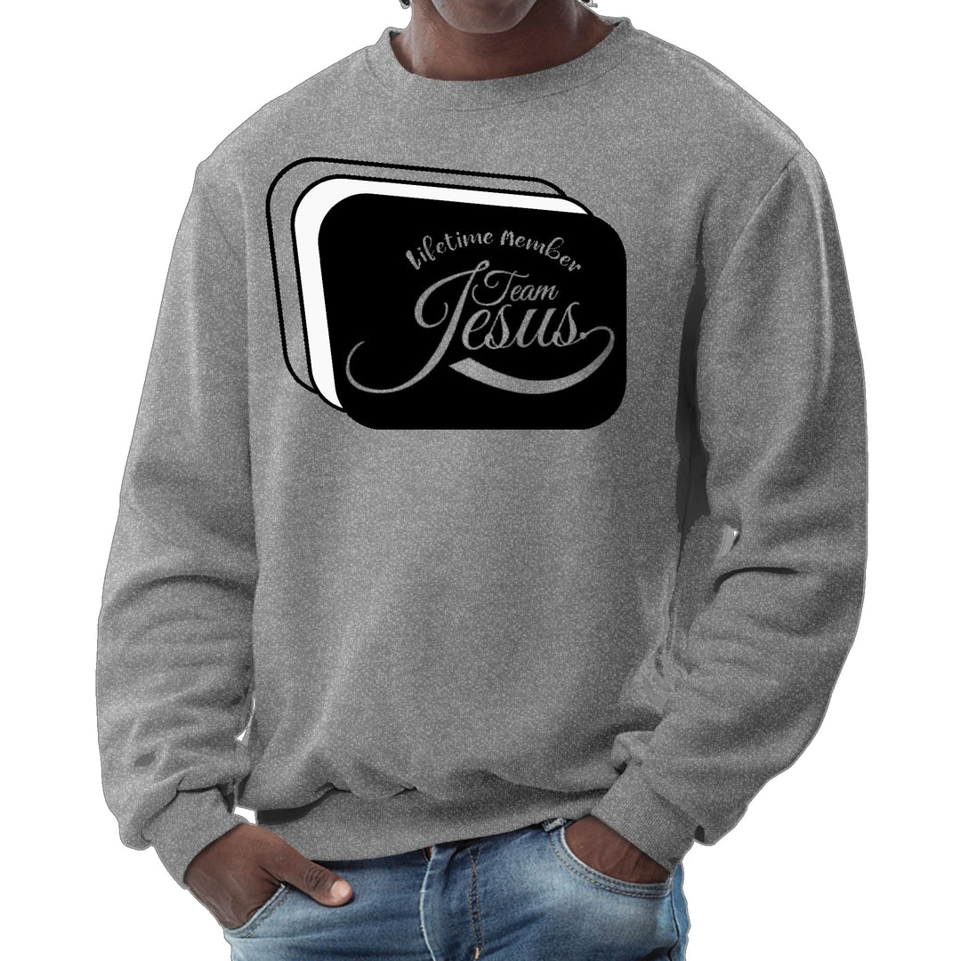 Mens Graphic Sweatshirt Lifetime Member Team Jesus - Mens | Sweatshirts