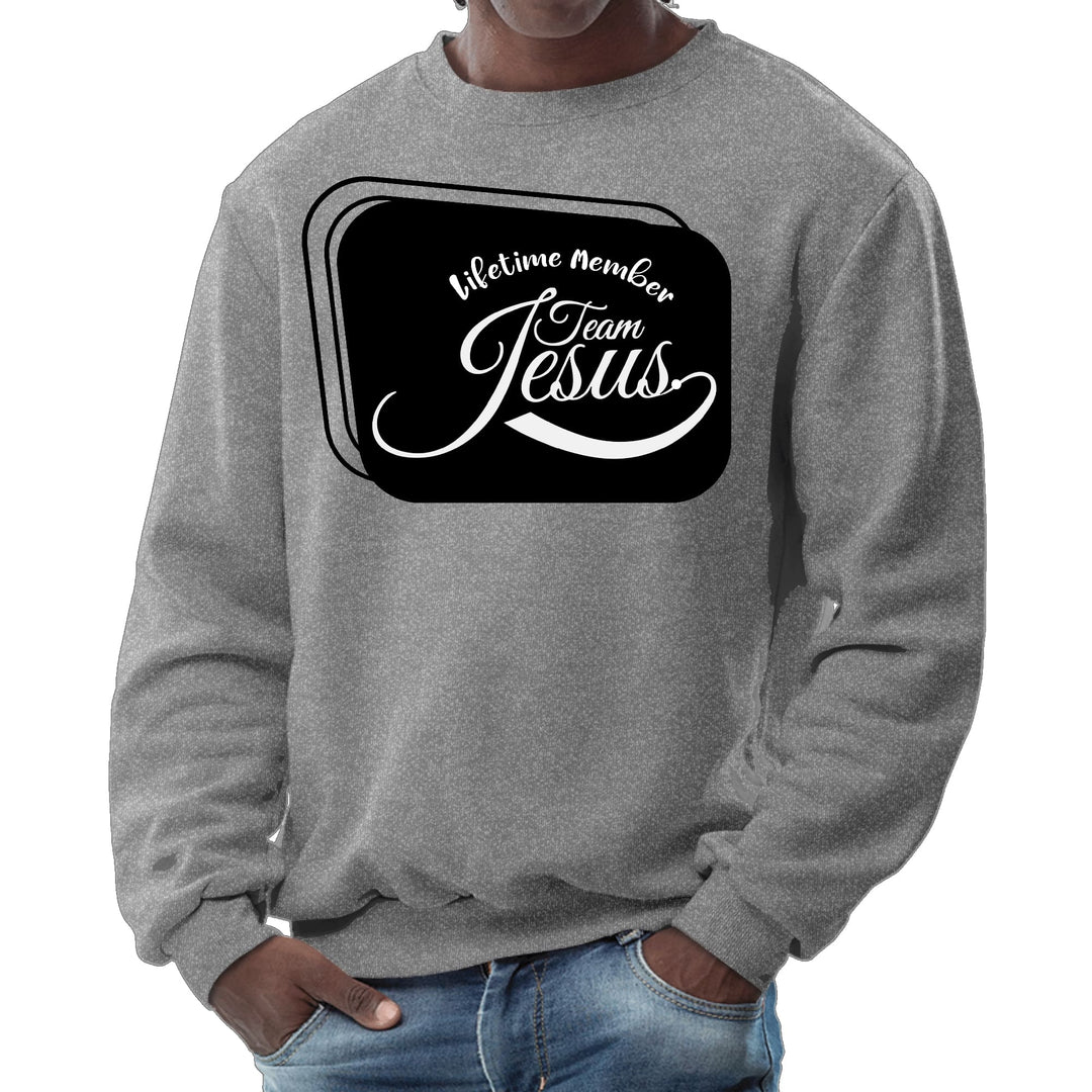 Mens Graphic Sweatshirt Lifetime Member Team Jesus - Mens | Sweatshirts