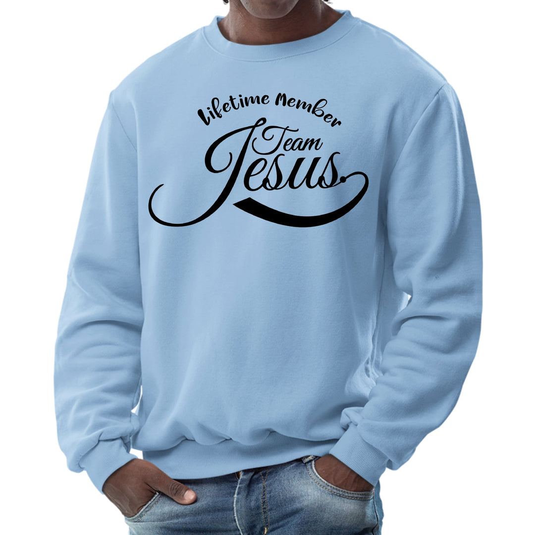 Mens Graphic Sweatshirt Lifetime Member Team Jesus - Mens | Sweatshirts