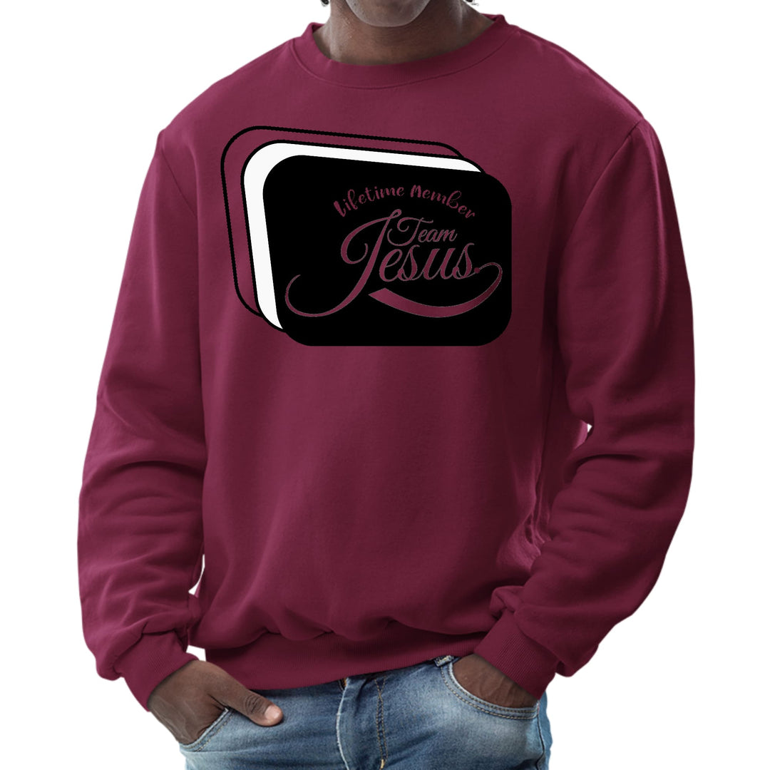 Mens Graphic Sweatshirt Lifetime Member Team Jesus - Mens | Sweatshirts